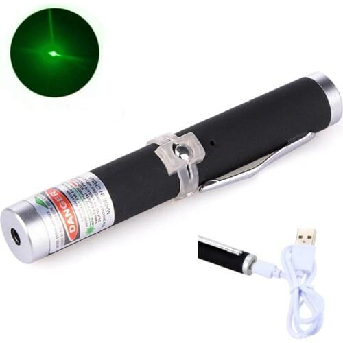 USB Laser Sight Pointer Laser Pen Black Strong Visible Beam Laser Point Powerful Laser Point Meter Pen Lazer Powerfu
