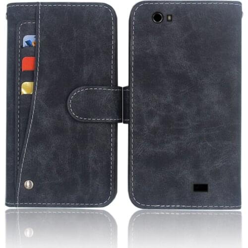 Hot! DEXP Ixion M255 Pulse Case High quality flip leather phone bag cover case for DEXP Ixion M255 with Front slide card slot