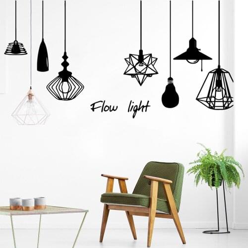 Cartoon flow light Removable Pvc Wall Stickers For Babys Rooms Wall Decal Bedroom Decor Living Room Wallpaper adesivi murali
