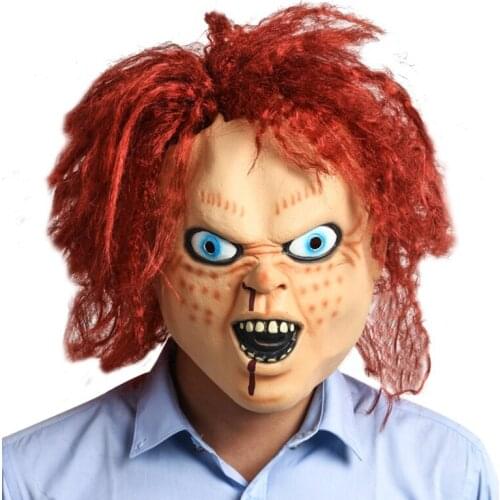 New Childs Play Chucky Mask Terror Halloween Scary Adult Full Head Prop Cosplay costume Latex Masks