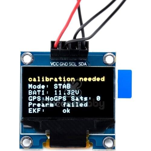 OSD OLED Display for Pixhawk 2.4.8 PIX PX4 RC Flight Control Flight Display Flight status Connected to I2C Interface