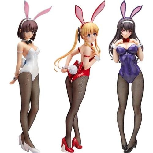 Freeing Saekano How to Raise a Boring Girlfriend Eriri Kasumigaoka Megumi Bunny Girl PVC Action Figure Anime Figure Toys Doll