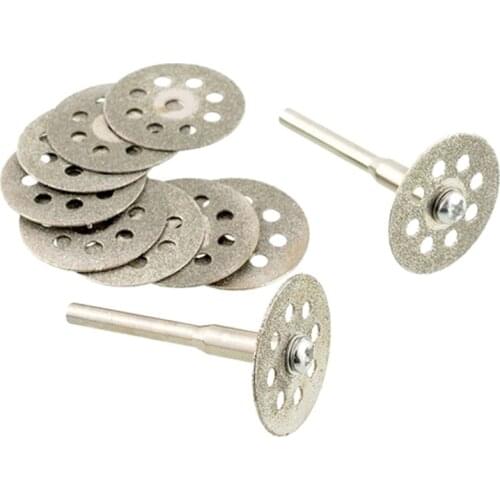 Useful 10PCS Mini 22mm Diamond cutting disc saw blade mill sheet
