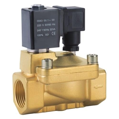 PU225 Brass Electric Solenoid Valve High Pressure PU225-04A PU225-06A PU225-08A 1/2" 3/4" 1"