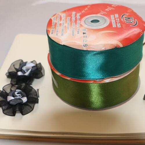 5 Yards RDE Silk Satin Ribbon Wedding Party Decoration Gift Wrapping Christmas New Year Apparel Sewing Fabric Ribbon