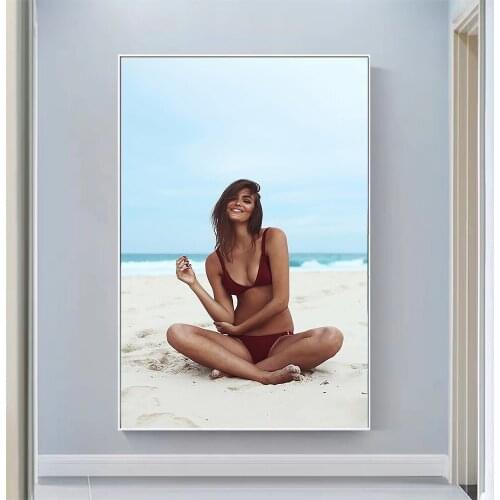 Silk Cloth Wall Poster Eva Adams Art Home Decoration Gift