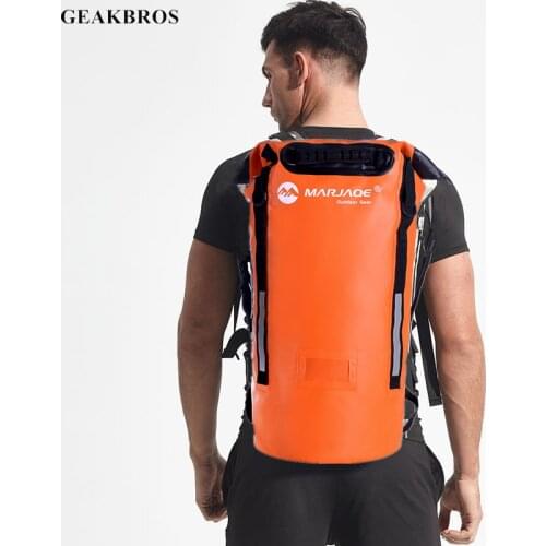 40L Waterproof Swimming Bag PVC Storage Dry Bag For Outdoor Sports Camping Hiking Canoe Kayak Rafting Travel Kit Sack Backpack