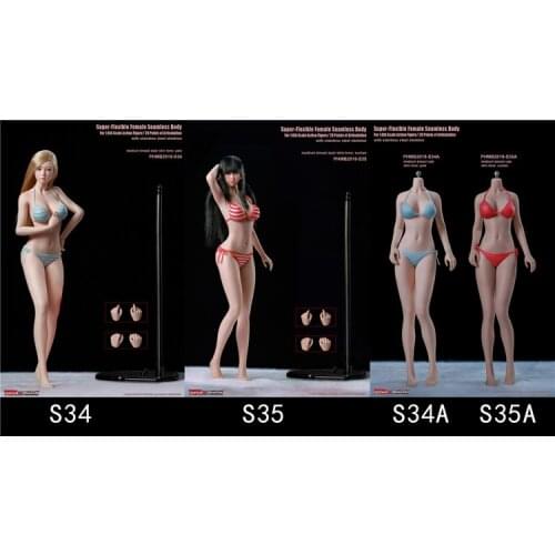 TBLeague PHMB2019-S34 /S35 1:6 Scale Super Flexible Seamless Body FIGURE with head
