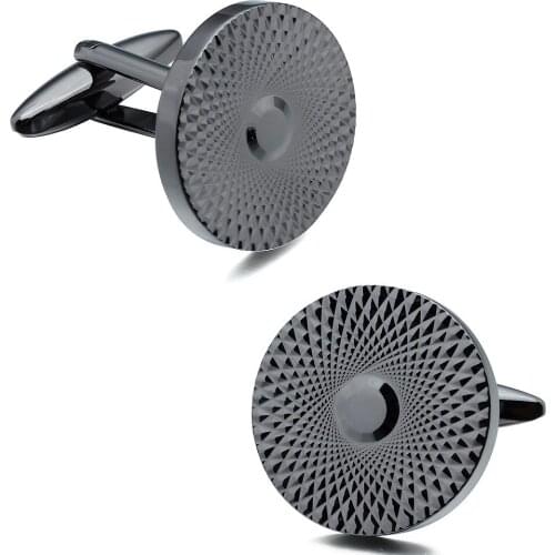 Free Box Cufflinks Retail Brand New Trendy Round Men Jewelry Cuff Links