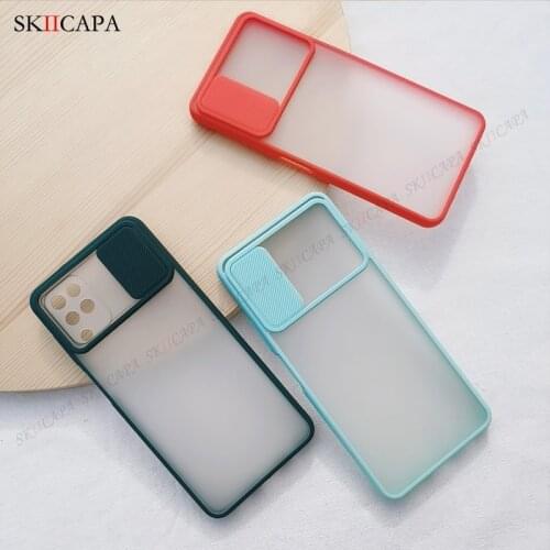 Slide Camera Lens Protection Phone Case For Samsung Galaxy A42 A12 5G Case Matte Soft Shockpoof Cover For Samusng A12 A42 Shell