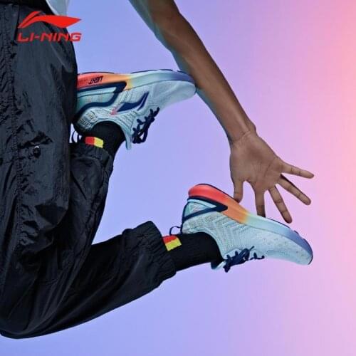 Li-Ning Women ARASHI Cushion Running Shoes Mono Yarn Breathable LIGHT FOAM LiNing Wearable Sport Shoes Sneakers ARHP214 SJAS19