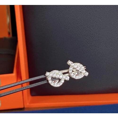 Elegant Hot Brand OT Stud Earring Women In Sterling Silver Set AAA Class Stone Original Design Top Quality Bijoux Gifts