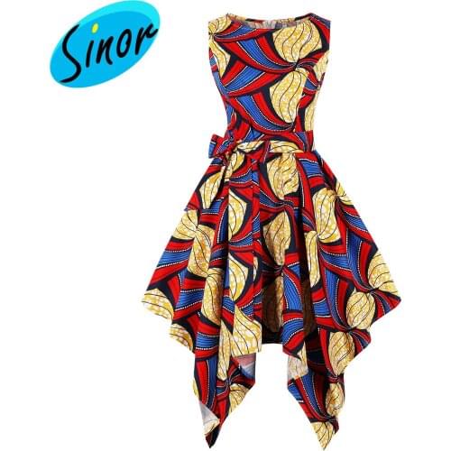 Plus size womens dress Middle East Dubai Saudi Arabia Southeast Asia retro irregular dress 1676 banquet dress