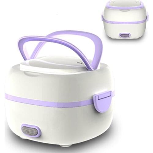 1.2L Electric Heated Lunch Box Multifunctional Rice Cooker Portable Food Steamer Container Heat Preservation Bento Box