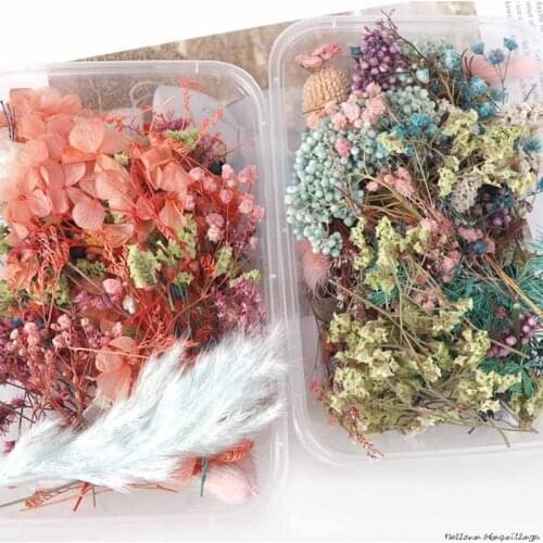 1 Box Real Dried Flower Dry Plants For Aromatherapy Candle Epoxy Resin Pendant Necklace Jewelry Making Craft DIY Accessories