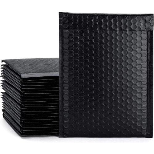 10pcs/lot Foam Envelope Bags Self Seal Mailers Padded Shipping Envelopes With Bubble Mailing Bag Shipping Packages Bag Black
