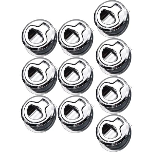 Free Shipping 10PCS RV Door Lock Flush Pull Locker for Hatch Latch Lift Handle Locking Marine Boat Accessories Flush Pull Lock