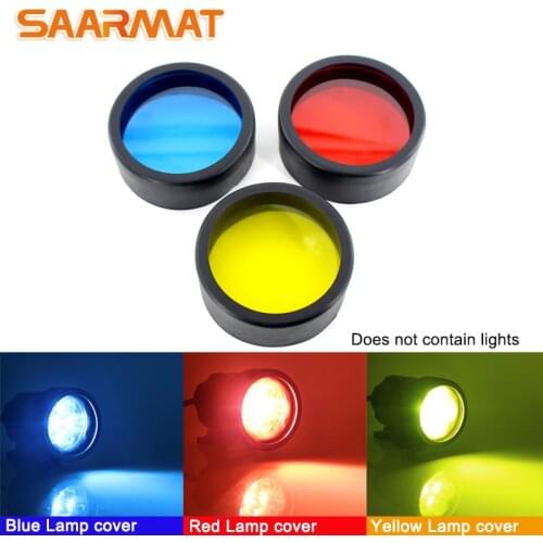 2Pcs Motorcycle headlight yellow/red/blue cover plastic DIY moto light cover 3000k Lamp cover diameter 58mm / 60mm