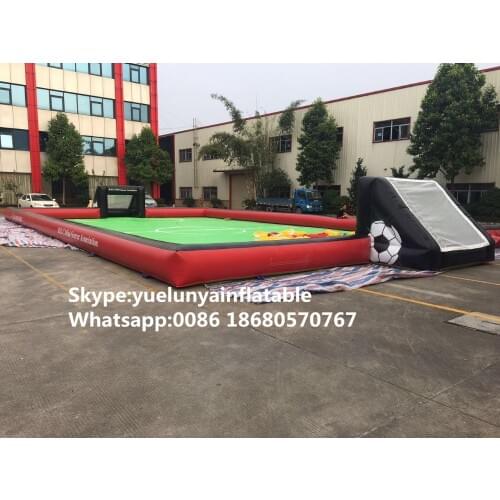 2016 new Factory direct Inflatable slide, Inflatable soccer field KYG-104