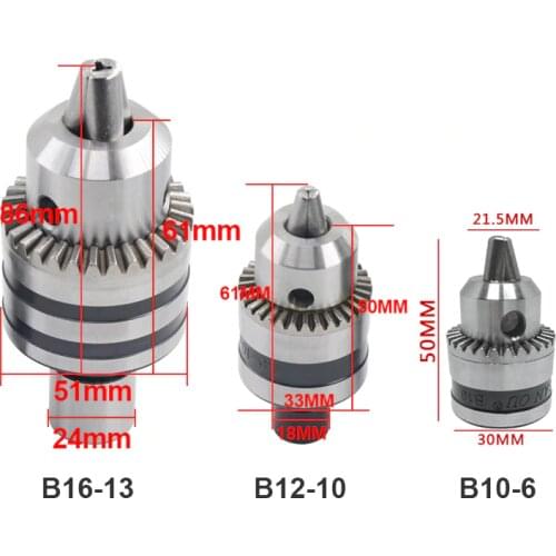 3420 775 795 895 DC Motor Chuck B10 B12 B16 Impact drill Buddha bead lathe Motor Clamping Chuck