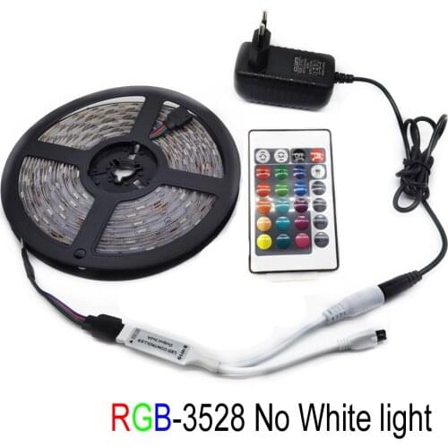 5M 10M RGB Led Strip Light 2835 DC12V 15M 20M Non-waterproof Led Tape Flexible Lighting Ribbon Full Set