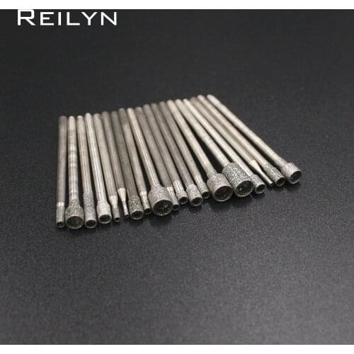 Emergy diamond Grinding burr abrasives jade grinding bits teeth grinding needle for die grinder/dremel/rotary tools