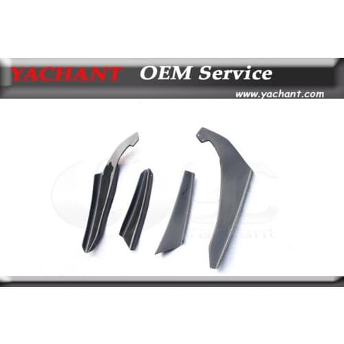 Car-Styling Carbon Fiber Front Canards 4 Pcs Fit For 1999-2002 Skyline R34 GTR OEM Front Bumper Canard