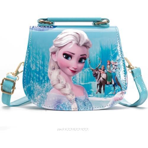 Disney children pu messenger bag girl Frozen shoulder bag Elsa handbag shopping bag cartoon minnie bag