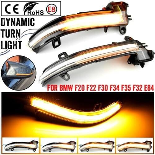 For BMW 1 2 3 4 Series X1 F20 F21 F22 F23 F30 F31 F34 F32 E84 Dynamic Turn Signal LED Rearview Mirror Indicator Blinker Light