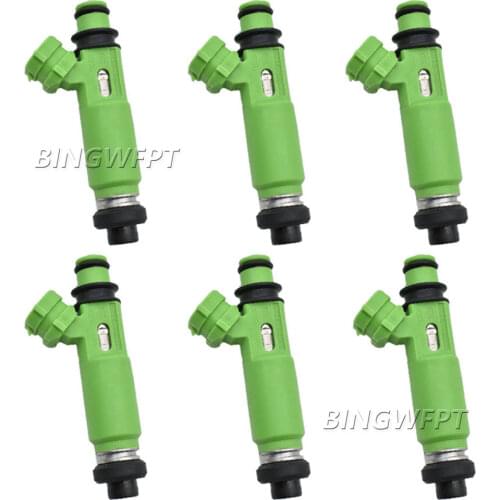 6pcs/lot 100% new Fuel Injectors OEM 195500-3170 1955003170 MD332733 for Mitsubishi Montero Sport 3.0L 6G72 1998-2003