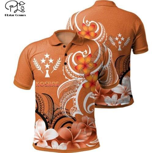 PLstar Cosmos 2021 Kosrae Polynesian Hibiscus Polo Shirts Fashion 3D Print Harajuku Short Sleeve T-Shirts Dropshipping Style-13