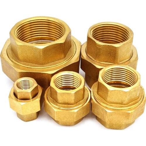 Brass Plumbing Fittings Movable Joint Water Tank Fittings 1/4" 3/8" 1/2" 3/4" 1" Female Thread