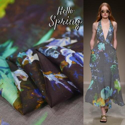 2021 new tie dyed real silk chiffon 100% mulberry silk 8 mm 137cm door width skirt material