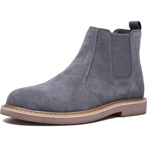 New Snow Boots Comfortable Warm Boots Ankle Boots Wear-resistant Suede Shoes Men Snow Boots Ankle Boots Slip-on