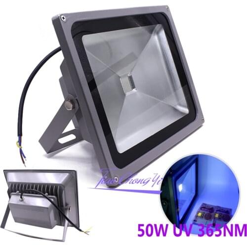 New UV LED Floodlight 50W 365nm 85-265V High Power Ultra Violet Detection Flood Light
