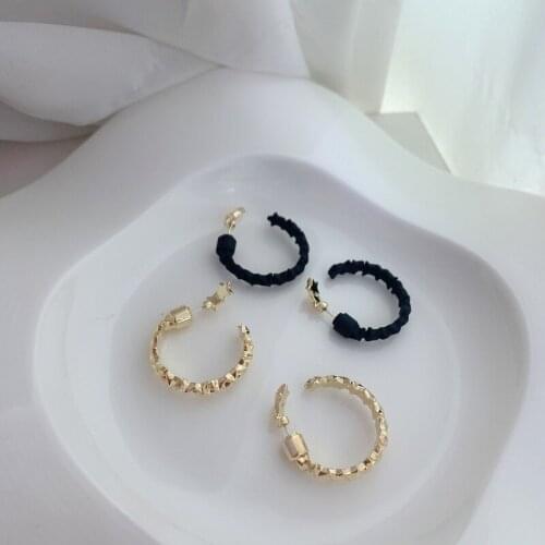 Orgin Summer High Street Spray Star Hoop Earings for Women Minimalist C Shape Open Earings Party Gifts Jewelry Accessories