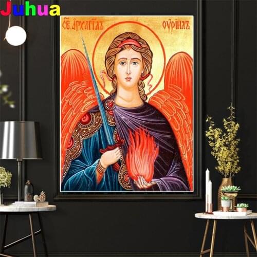Full Square round Diamond 5D DIY Diamond Painting Religion people"Archangel Michael"3D Embroidery Cross Stitch Mosaic Home Decor