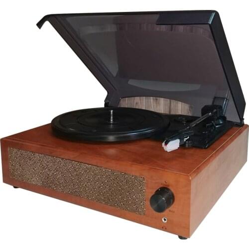 Portable speaker retro phonograph gramophone vinyl record player Classic turntable playback Built-in Stereo Speaker 33/45/78RPM
