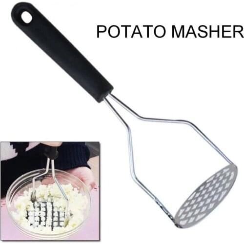 Stainless Steel Potato Pressed Masher Puree Juice Maker Potatoes Crusher Fruit Kitchen Gadget Potato Masher Press Cooking Tool