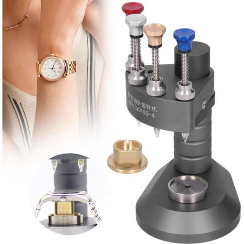 Professional 4 Pin Watch Hand Presser Watch Needle Installation Fitting Machine Repair Tool Watch Repair Tool for Watchmaker