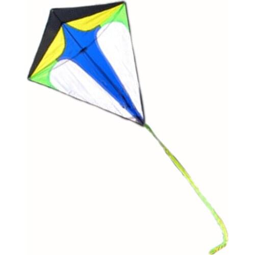 Professional Kite NEW Toys High Quality 2ft 68cm Diamond Kite Long Tail With Handle and Line Good Flying