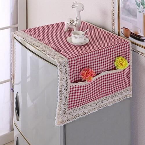 Simple Multi-function cover Fridge Dust Cover With Storage Bag Multi-purpose Washing Machine Refrigerator Top Covers