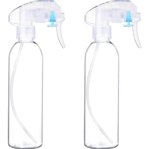 Empty Spray Bottle, Clear Fine Mist Trigger Sprayer Container with Lock Design for Home Travel Use