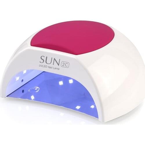 SUN2C 48W Nail Dryer UV LED Nail Lamp Gel Polish Curing UV Lamp with Bottom 30s/60s Timer LCD Display Lamp for Nail Dryer