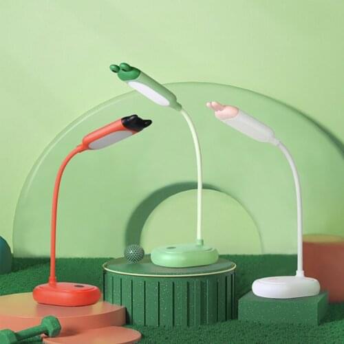 LED Eye Protection Table Lamp Desk Reading Light Dimmable Adjustable Flexible Lighting USB Rechargeable Night Light for Home