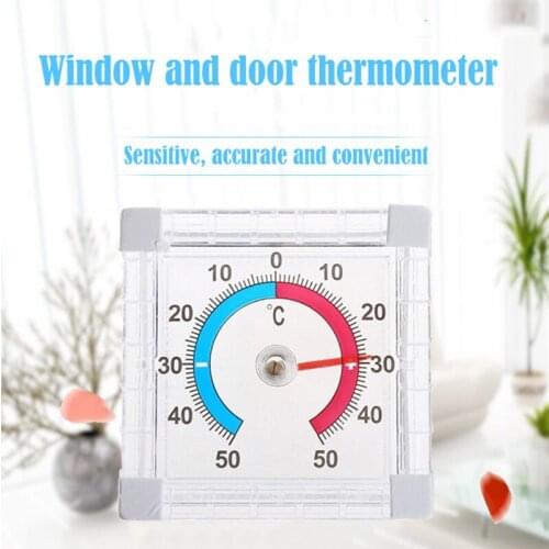 Temperature Thermometer Window Indoor Outdoor Wall Garden Home Graduated Disc Measurement