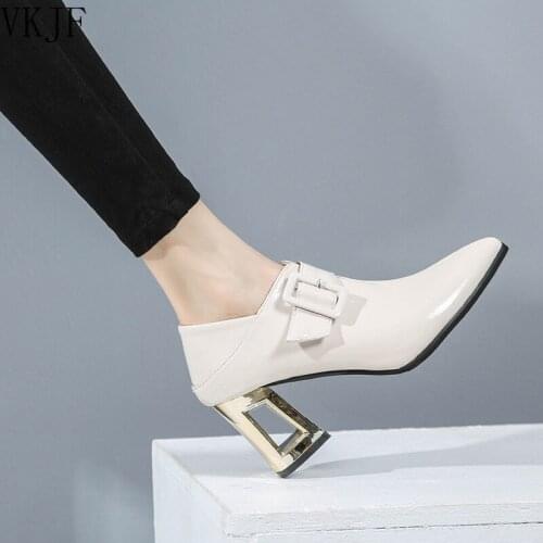 Patent Leather Shoes for Women High Heels Sexy Fashionable Block Wedding Heels Pumps Women Shoes Elegant Sexy High Heels Trend