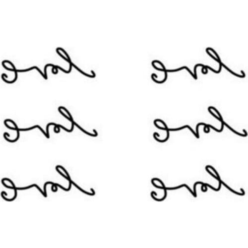 Temporary Tattoo Sticker Love Letters Pattern Waterproof Flash Tattoo Paper Body Art