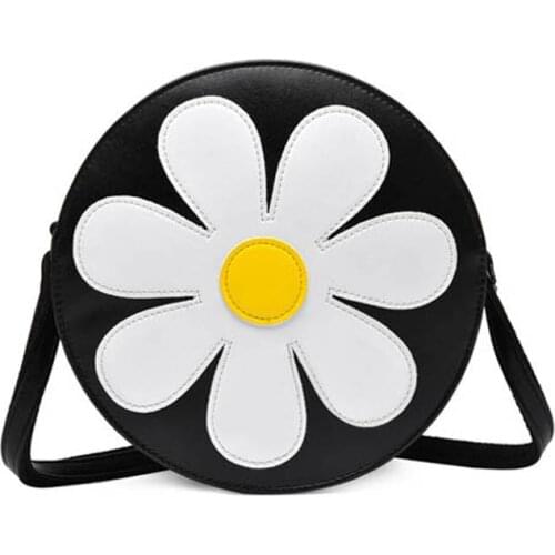 New Fashion Women Bag Ladies' PU Leather Handbag Zipper Sunflower Lady Messenger Crossbody Shoulder Bag Carteras Mujer De Hombro
