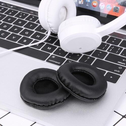 1 Pair 60mm Oval Foam Sponge Ear Pad Cushion Headset Earmuff Earpads for MDR-PQ3 ATH-ES55 K550 Replacement Cover Headphones